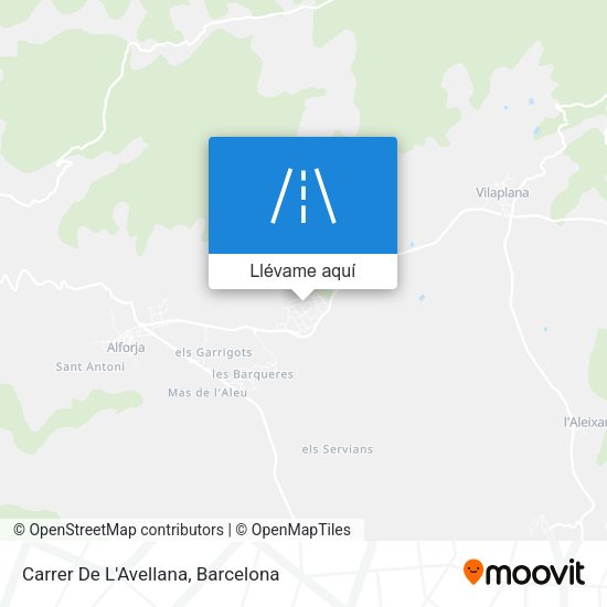 Mapa Carrer De L'Avellana