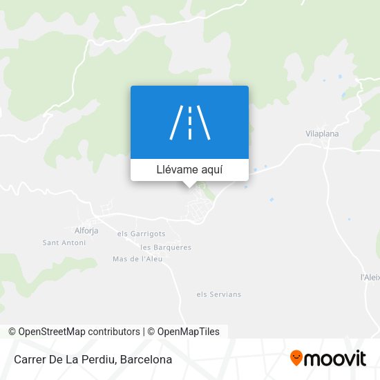 Mapa Carrer De La Perdiu