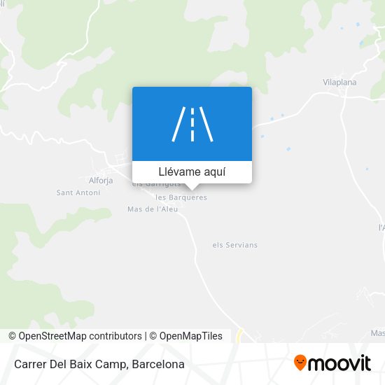 Mapa Carrer Del Baix Camp