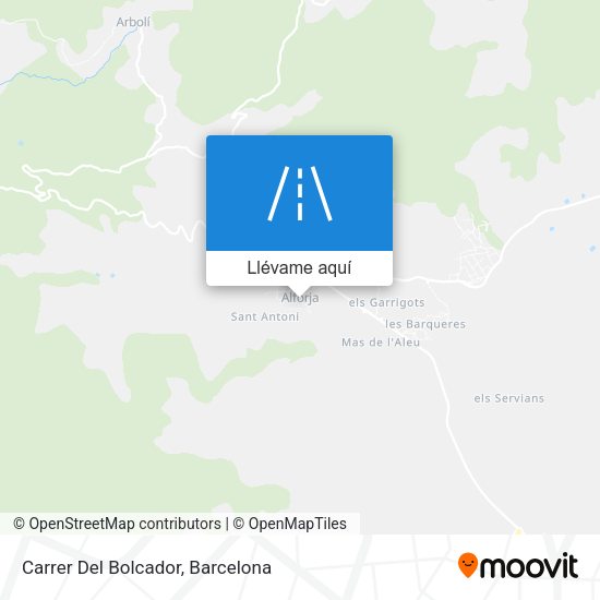 Mapa Carrer Del Bolcador