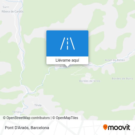 Mapa Pont D'Araós