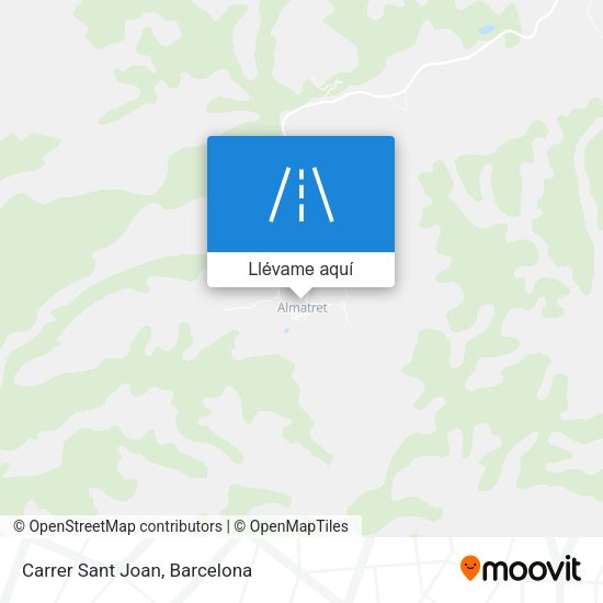 Mapa Carrer Sant Joan
