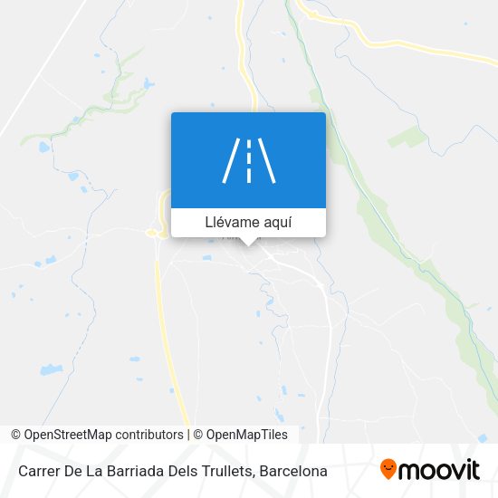 Mapa Carrer De La Barriada Dels Trullets