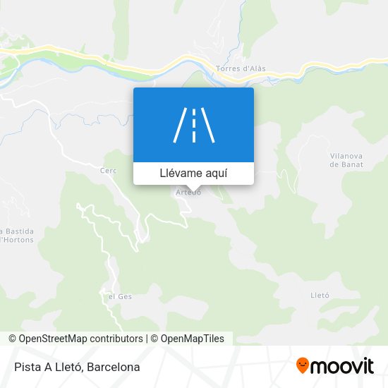 Mapa Pista A Lletó
