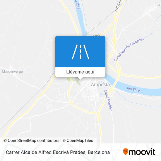 Mapa Carrer Alcalde Alfred Escrivà Prades