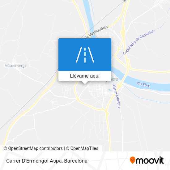 Mapa Carrer D'Ermengol Aspa