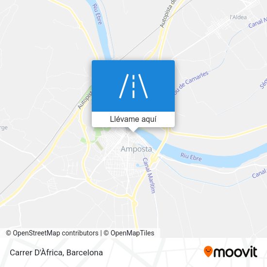 Mapa Carrer D'Àfrica