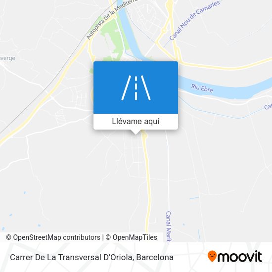 Mapa Carrer De La Transversal D'Oriola