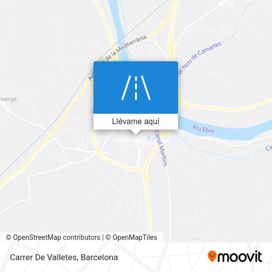 Mapa Carrer De Valletes
