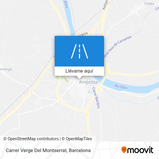 Mapa Carrer Verge Del Montserrat