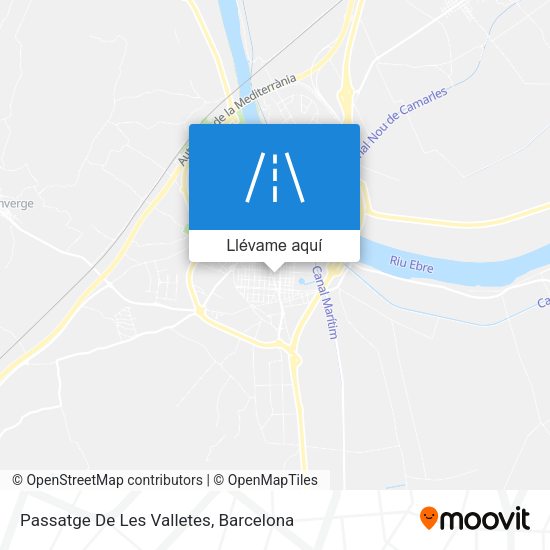 Mapa Passatge De Les Valletes