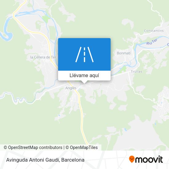 Mapa Avinguda Antoni Gaudi