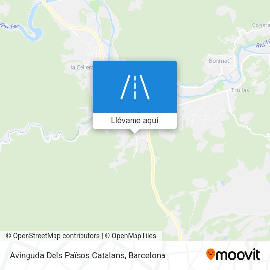 Mapa Avinguda Dels Països Catalans