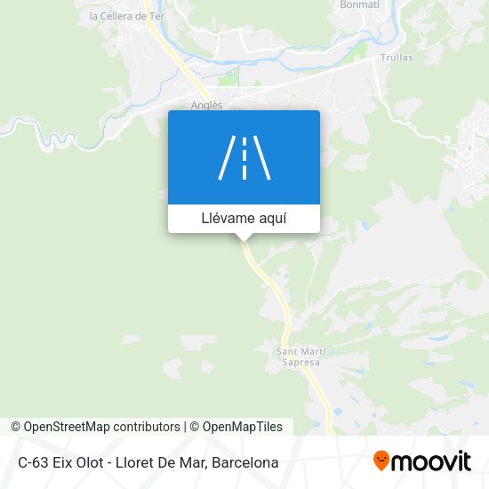 Mapa C-63 Eix Olot - Lloret De Mar