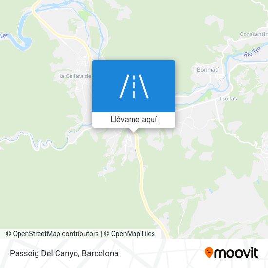 Mapa Passeig Del Canyo