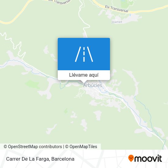 Mapa Carrer De La Farga