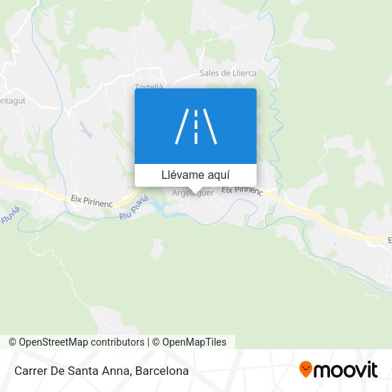 Mapa Carrer De Santa Anna