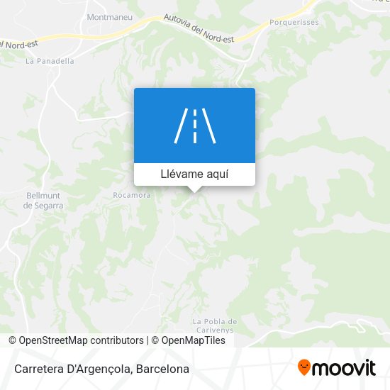 Mapa Carretera D'Argençola