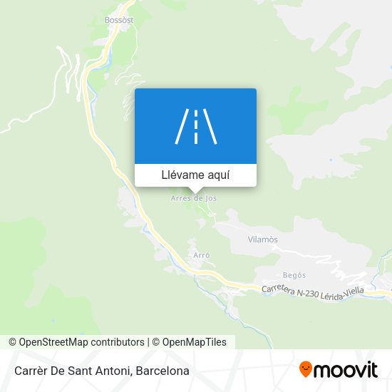 Mapa Carrèr De Sant Antoni