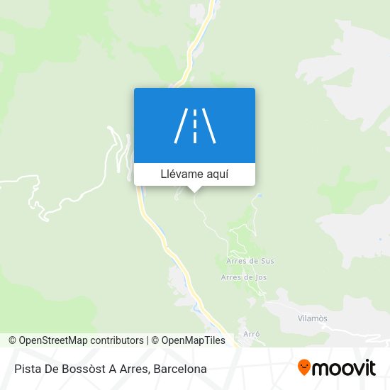 Mapa Pista De Bossòst A Arres