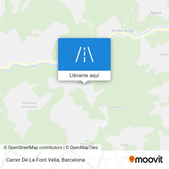Mapa Carrer De La Font Vella