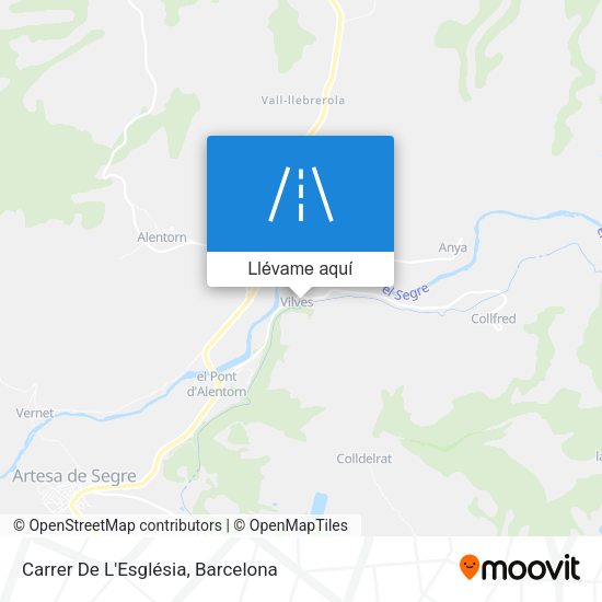Mapa Carrer De L'Església