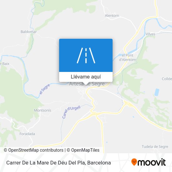 Mapa Carrer De La Mare De Déu Del Pla