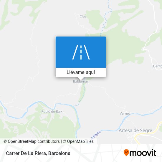 Mapa Carrer De La Riera