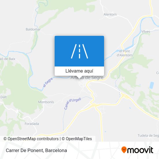 Mapa Carrer De Ponent