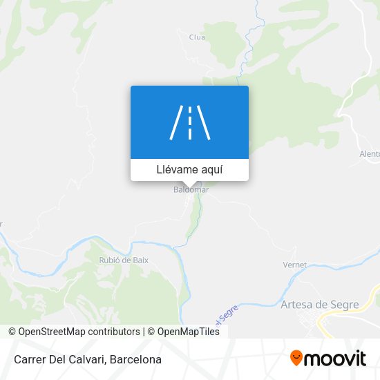 Mapa Carrer Del Calvari