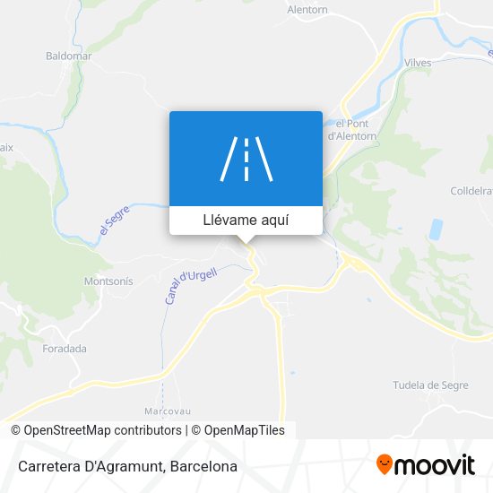 Mapa Carretera D'Agramunt