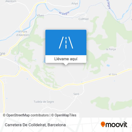Mapa Carretera De Colldelrat