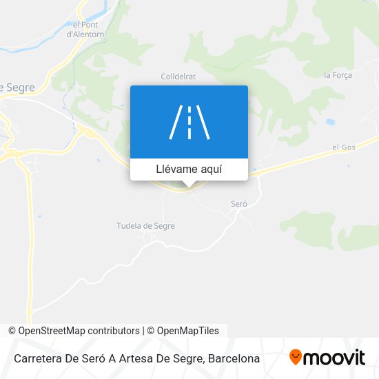 Mapa Carretera De Seró A Artesa De Segre