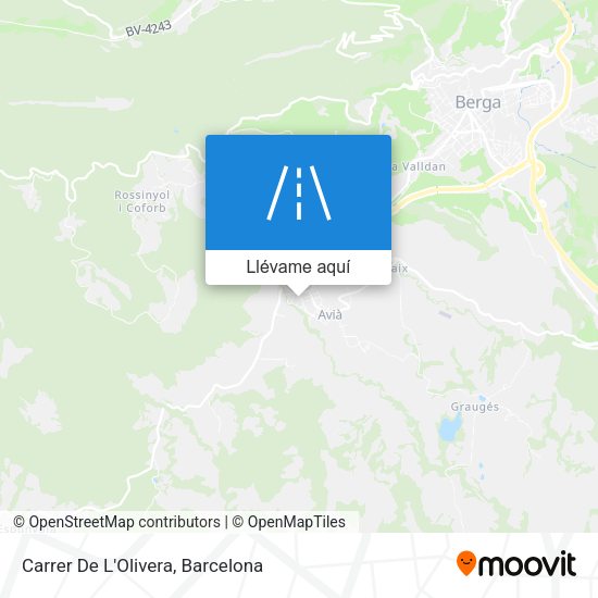 Mapa Carrer De L'Olivera