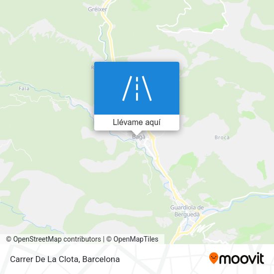 Mapa Carrer De La Clota