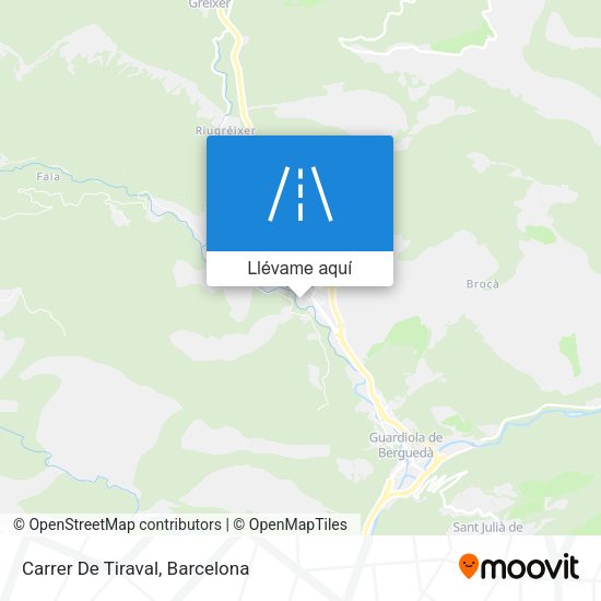 Mapa Carrer De Tiraval
