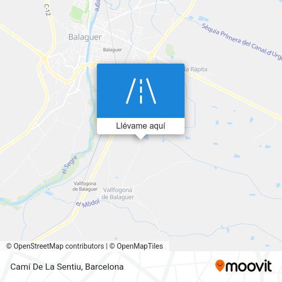 Mapa Camí De La Sentiu