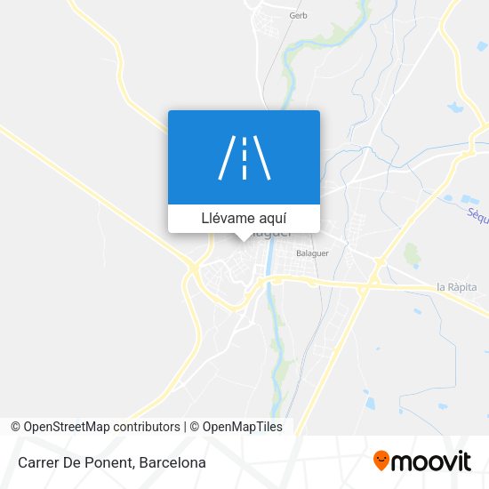 Mapa Carrer De Ponent