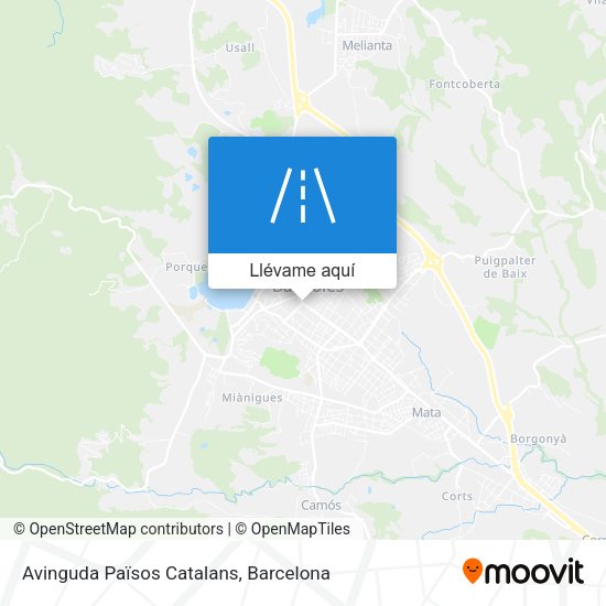 Mapa Avinguda Països Catalans