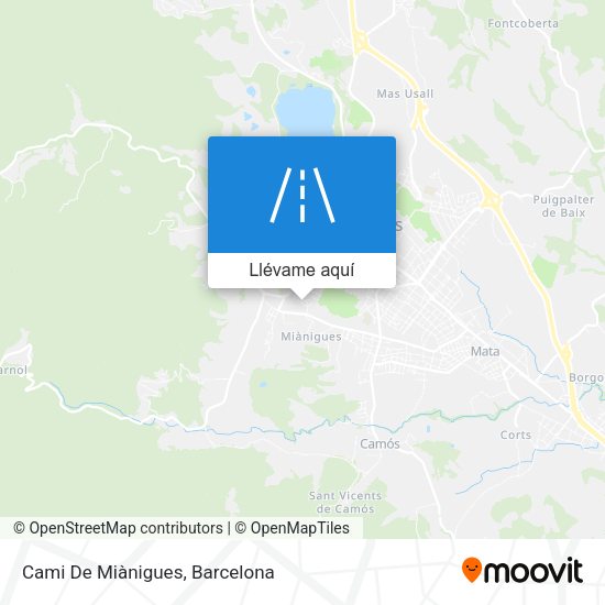 Mapa Cami De Miànigues