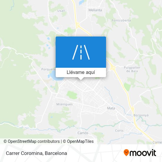Mapa Carrer Coromina