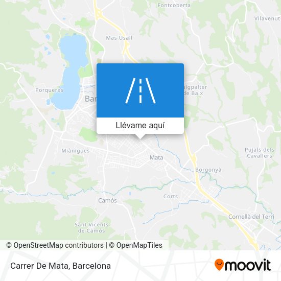Mapa Carrer De Mata