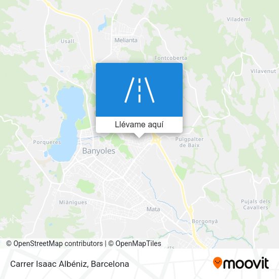 Mapa Carrer Isaac Albéniz