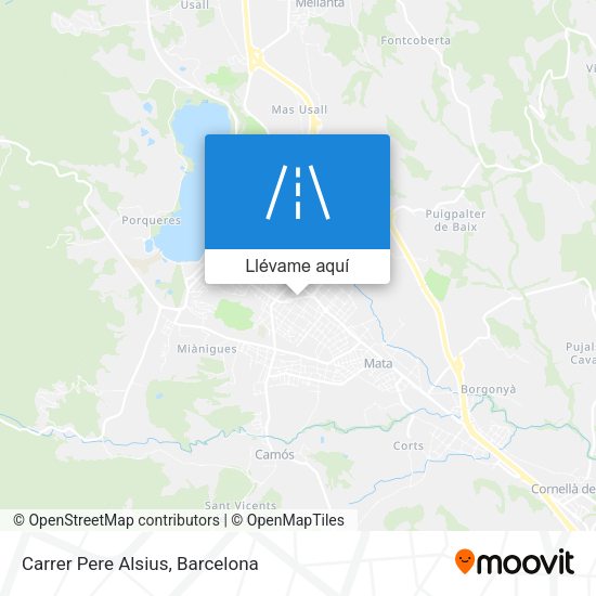Mapa Carrer Pere Alsius