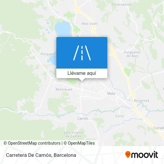 Mapa Carretera De Camós