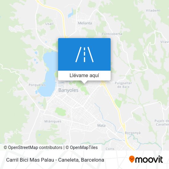 Mapa Carril Bici Mas Palau - Caneleta