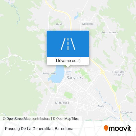 Mapa Passeig De La Generalitat