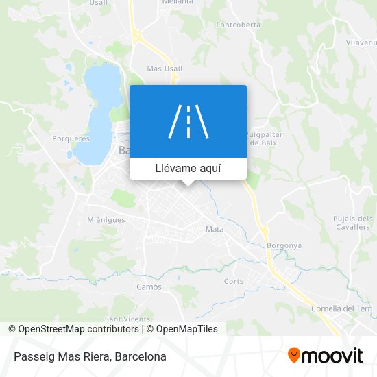 Mapa Passeig Mas Riera
