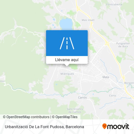 Mapa Urbanització De La Font Pudosa