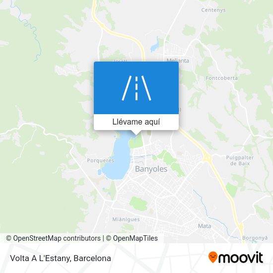 Mapa Volta A L'Estany